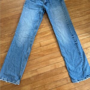 Zara Blue Straight Jeans Classic Denim